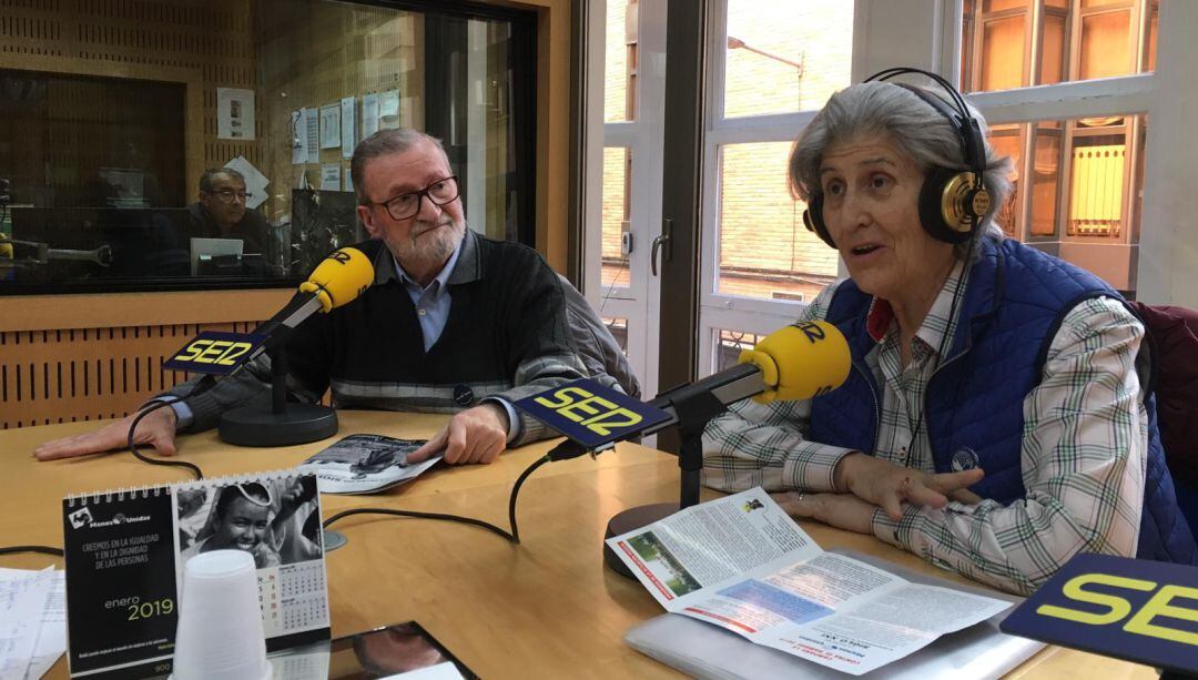 Padre José Rubio Aguerri, misionero Comboniano y Teresa Romero, Pta. Manos Unidas Murcia en el programa Hoy por hoy 