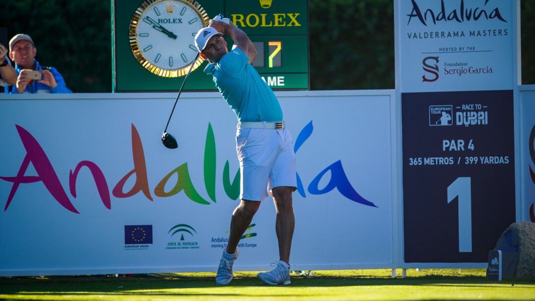 Sergio García durante el Pro Am.