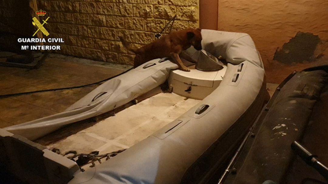 Una de las embarcaciones incautadas.