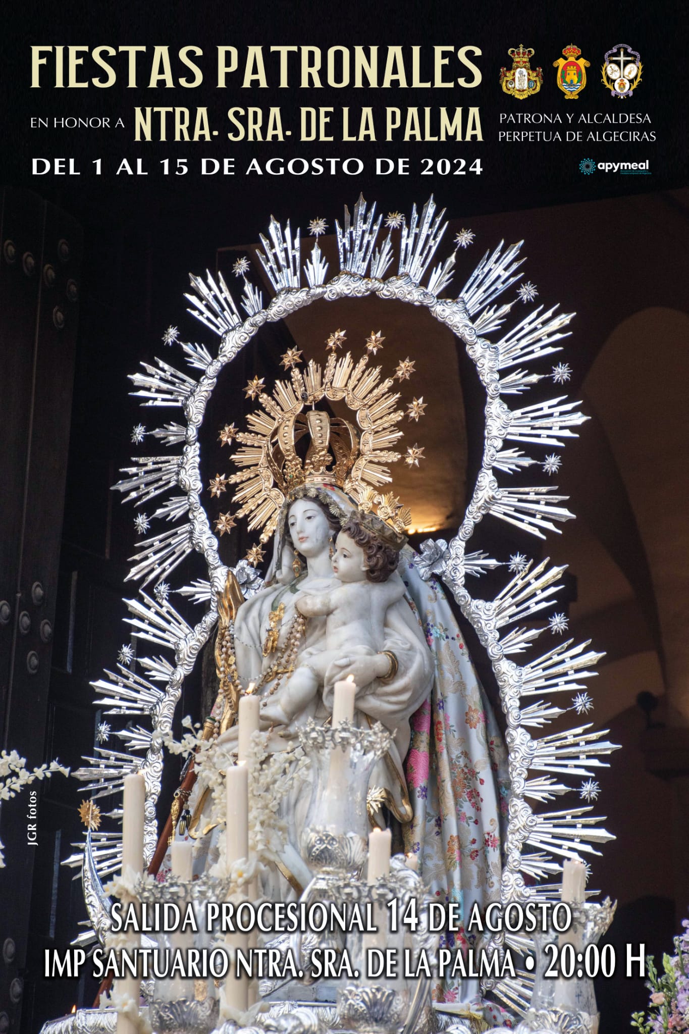 Cartel anunciador de las Fiestas de la Virgen de la Palma, o.bra de Javier Gutiérrez