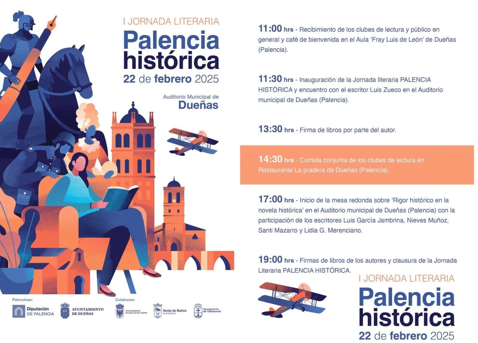 Dueñas acoge este sábado la I Jornada Literaria ‘Palencia Histórica’