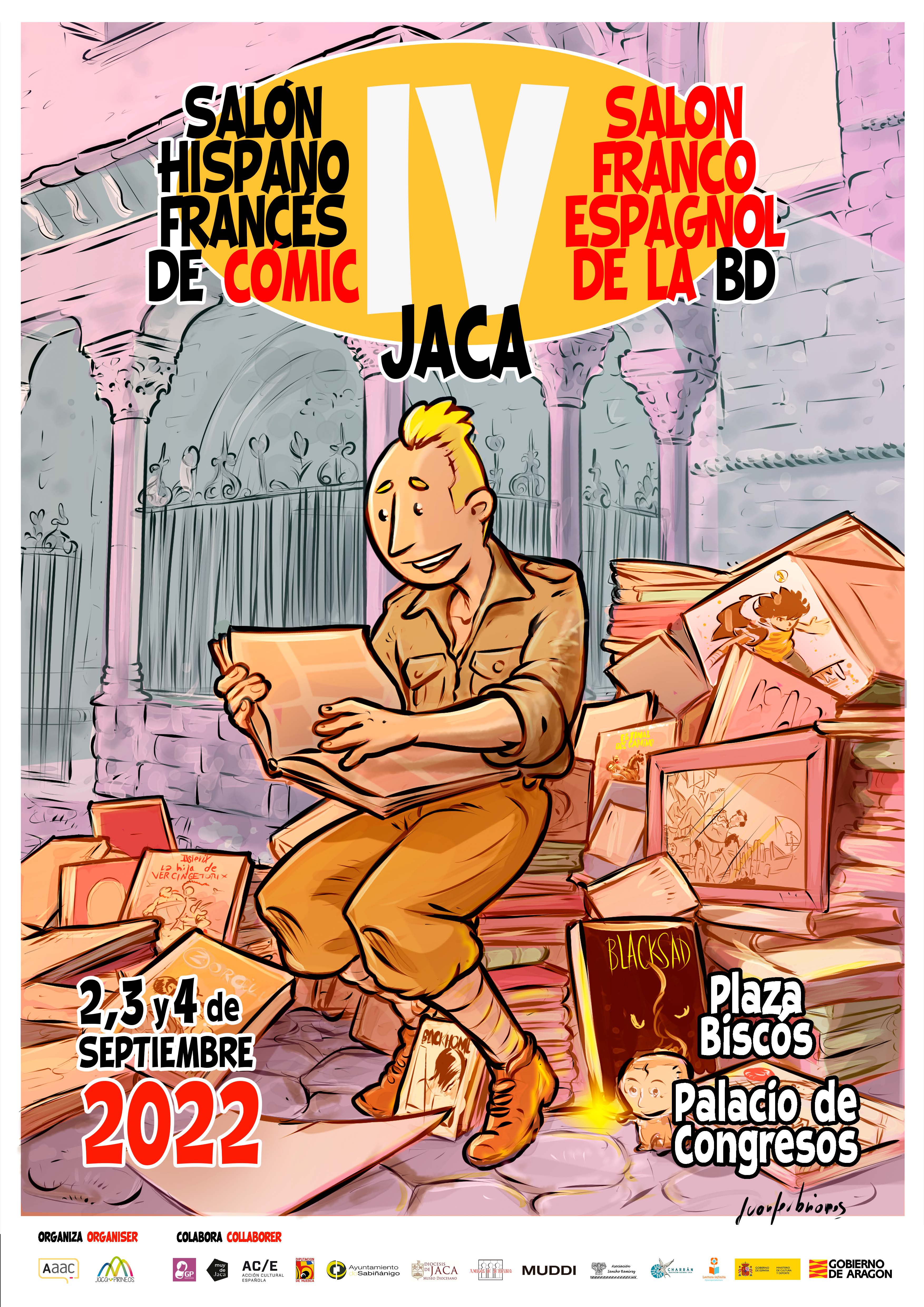 El cartel del IV Salón Hispano Francés del Cómic es autoría del aragonés Juanfer Briones