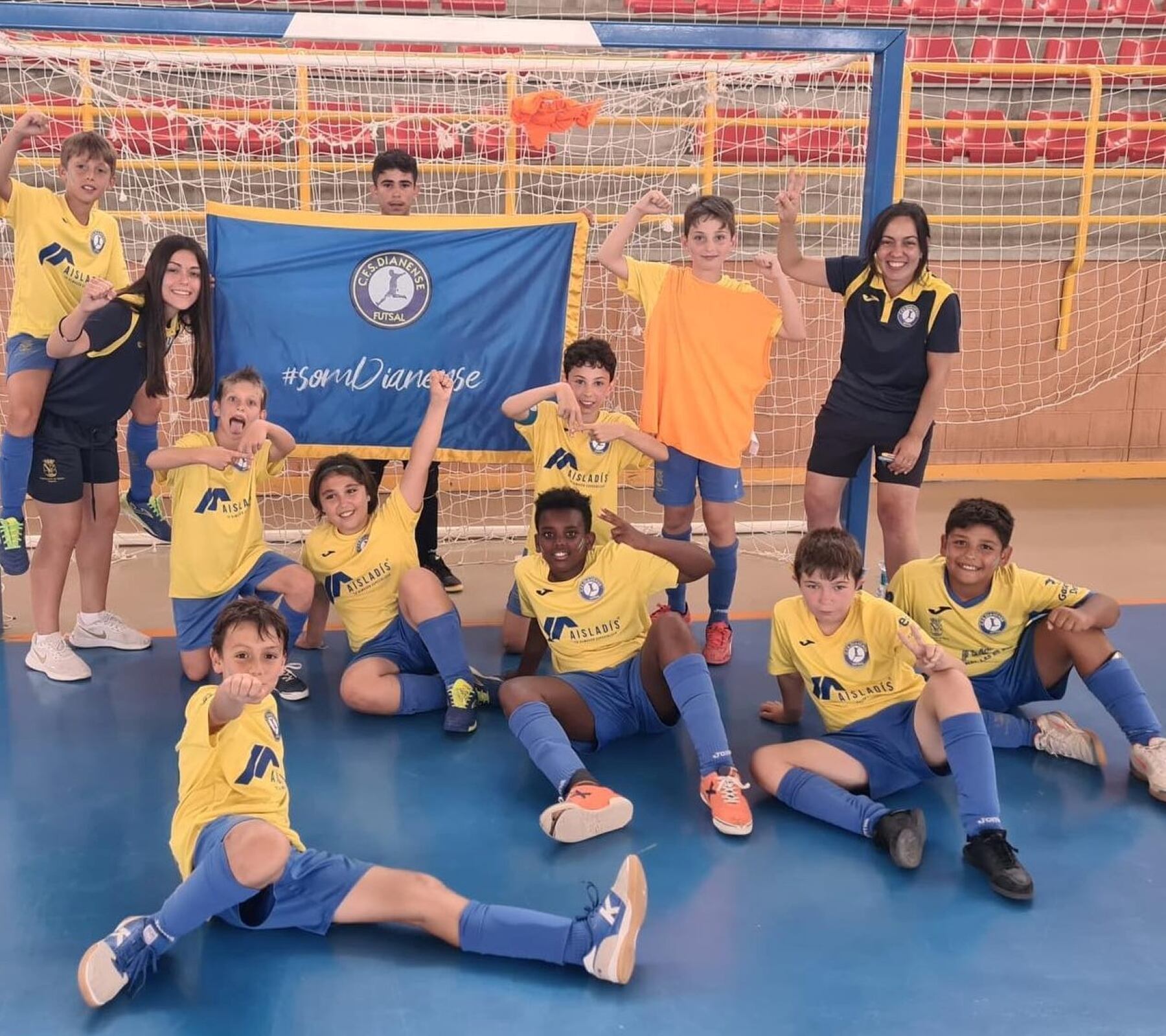 El equipo alevín,  finalista de la Copa Alicante.