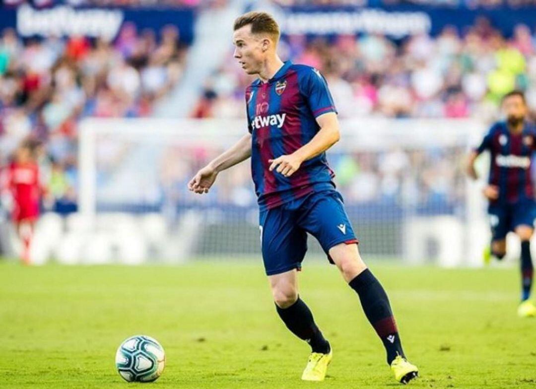 Clerc durante un partido con el Levante esta última temporada