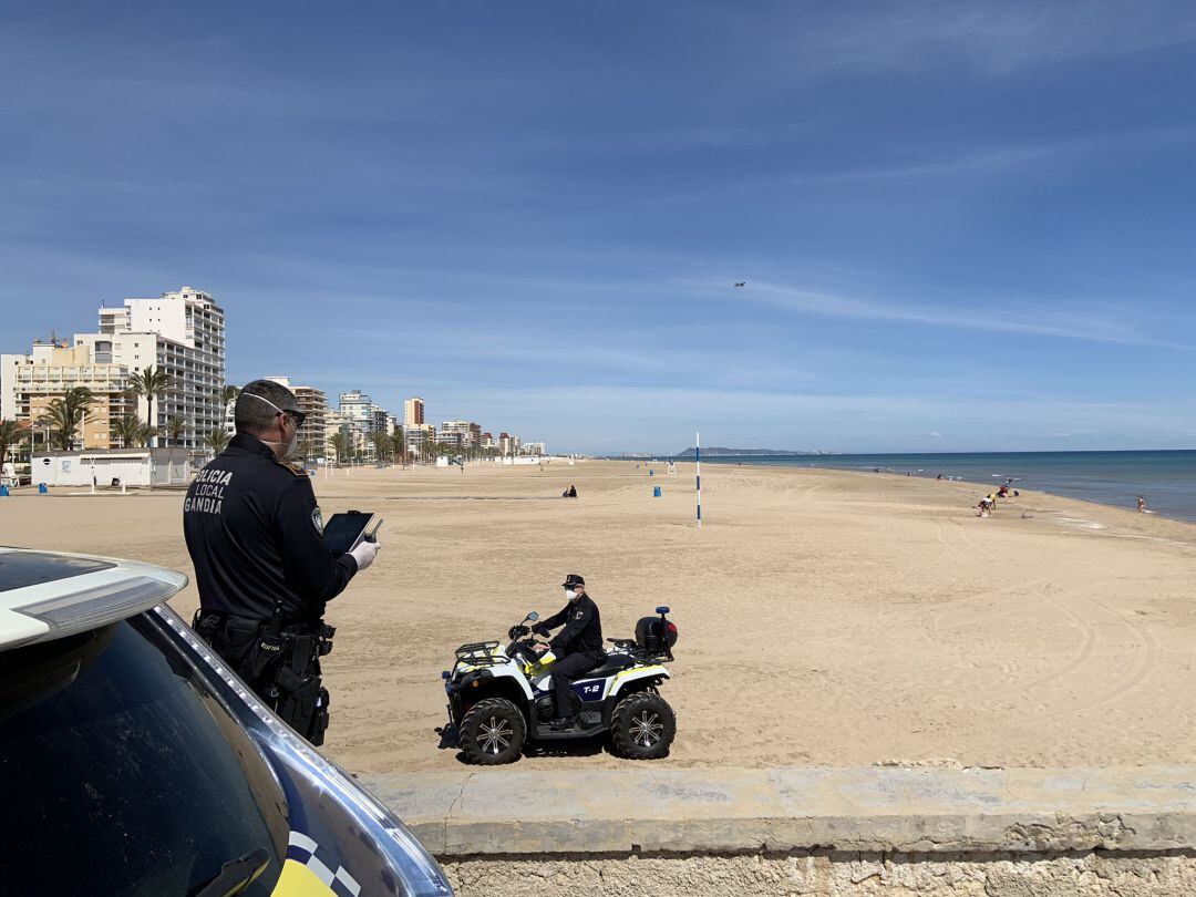 Dispositivo especial para la fase 2 en la playa de Gandia