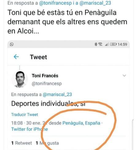 tweet Antonio Francés