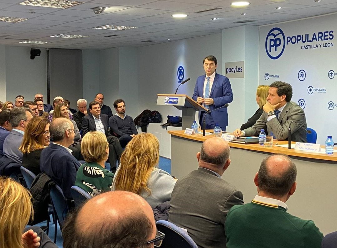 Alfonso Fernández Mañueco, presidente del PP en Castilla y León