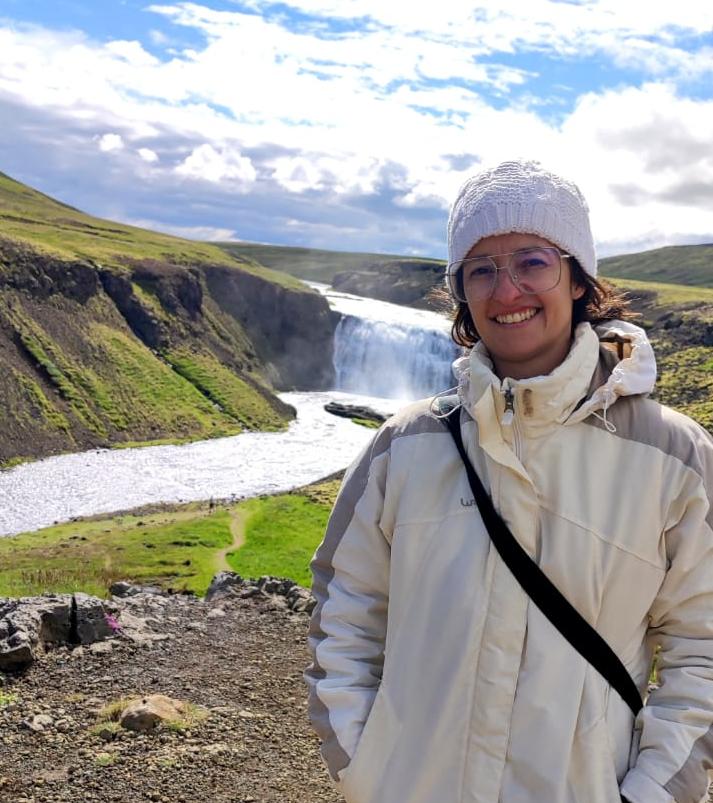 Rut Chicote durante su viaje a Islandia este verano.