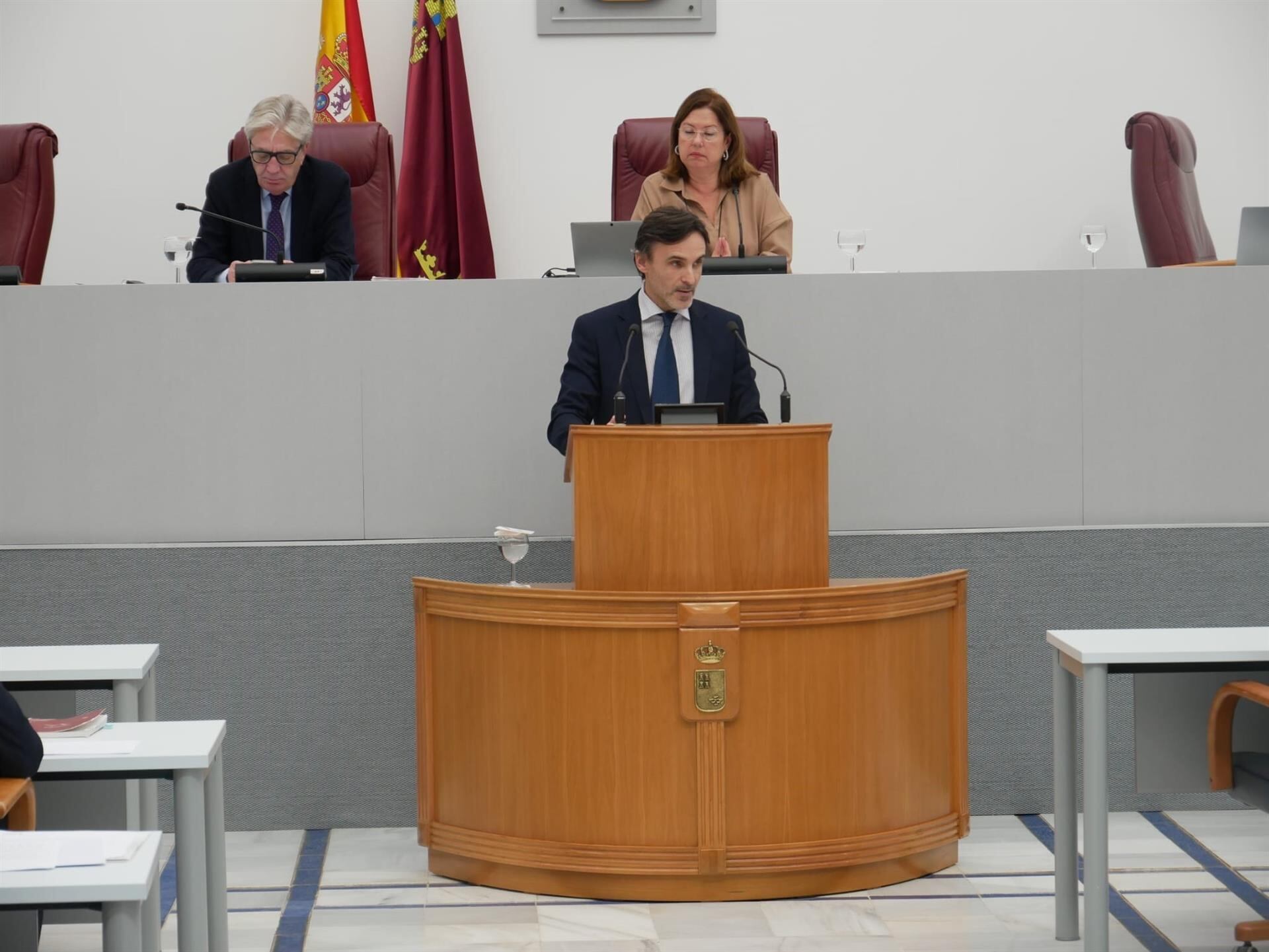 Pleno de la Asamblea Regional. Jorge García Montoro, consejero de Fomento