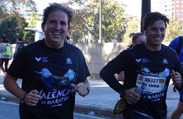 El torero Fran Rivera, en el maratón de Valencia