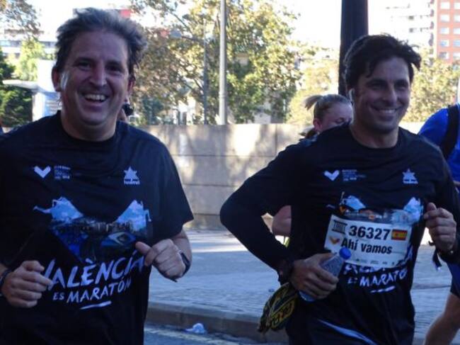 El torero Fran Rivera, en el maratón de Valencia