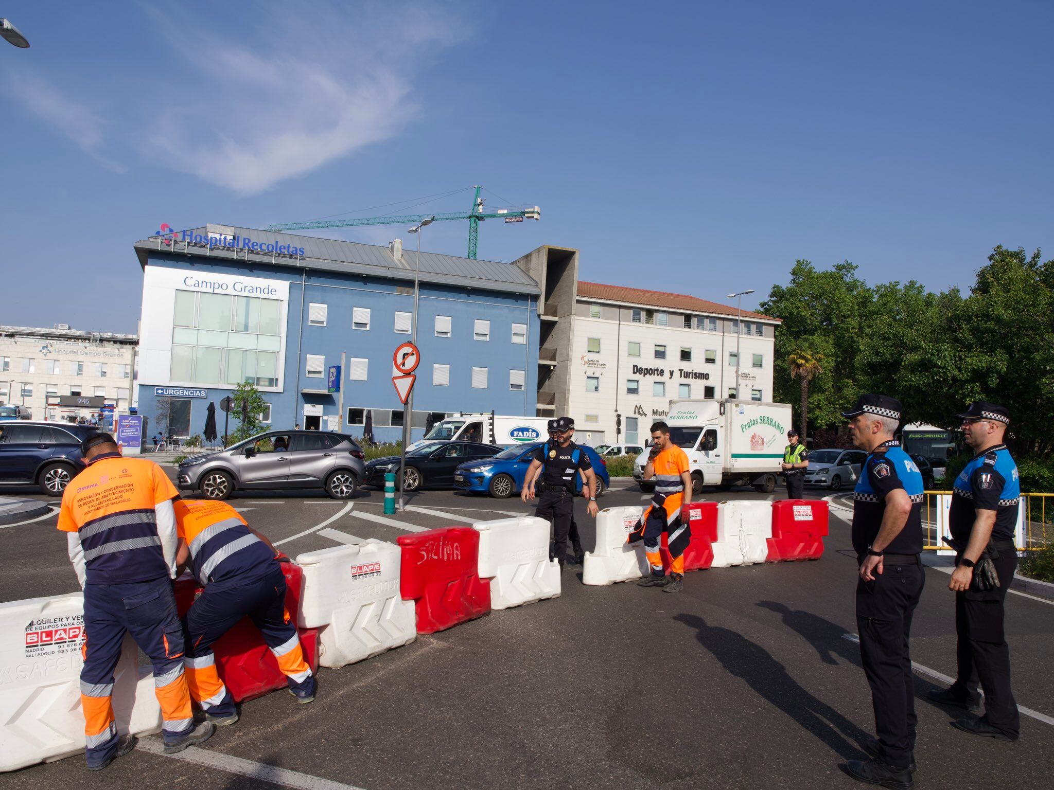 Corte en la Calle Gamazo