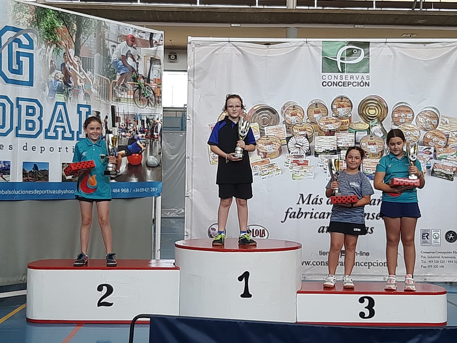 Berta López, oro en categoría benjamín en Ayamonte