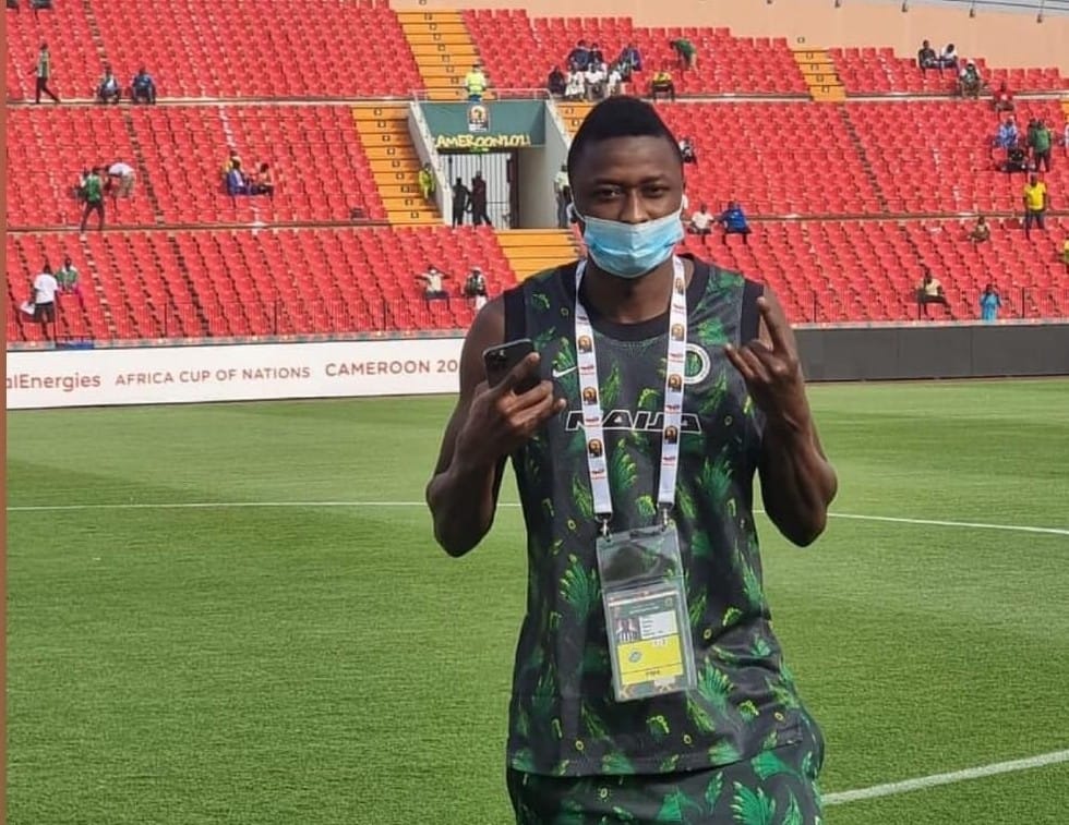 Sadiq con Nigeria en la Copa África.