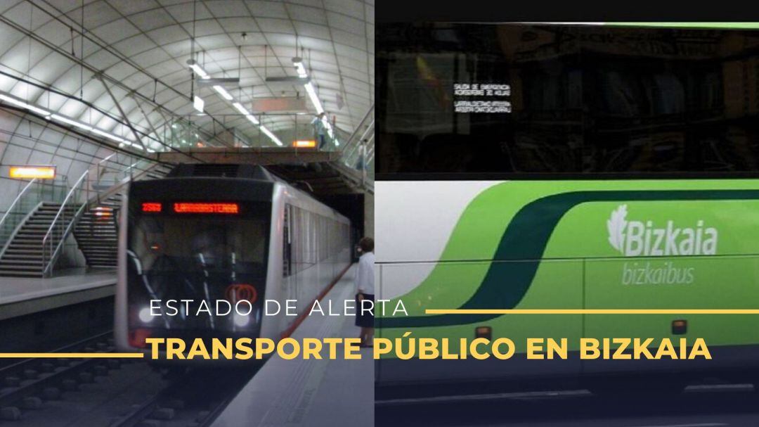 Excepto Bilbobus, el resto de transporte público se verá reducido