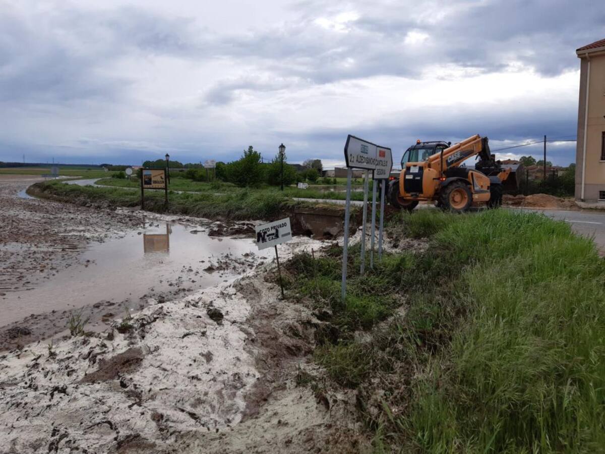 Una tormenta provoca inundaciones en el entorno de Sebúlcor