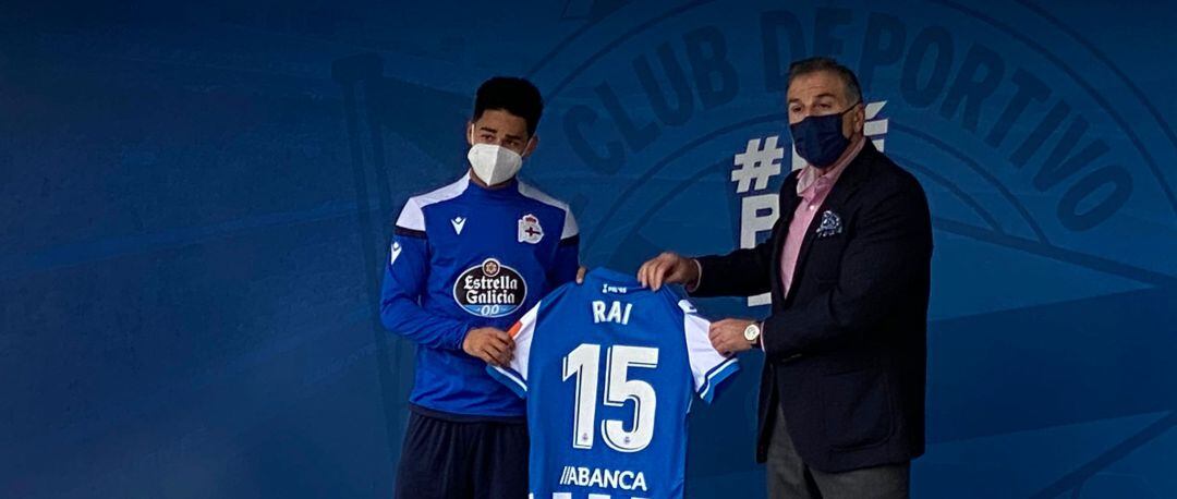 Presentación de Rai, nuevo fichaje del Deportivo