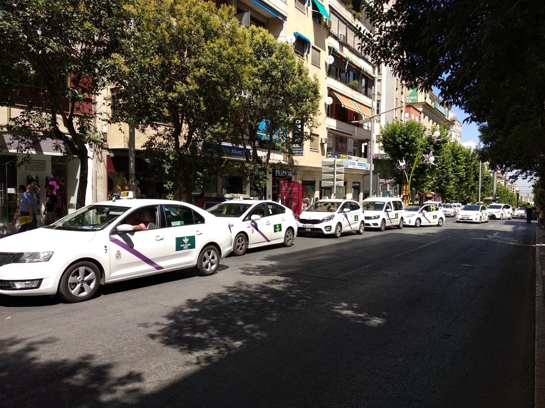 Parada de taxi en Jaén capital.