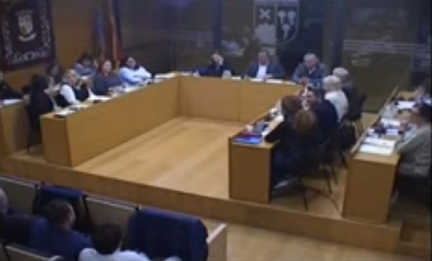 Imagen del pleno del Ayuntamiento de Godella del 27/03/2025