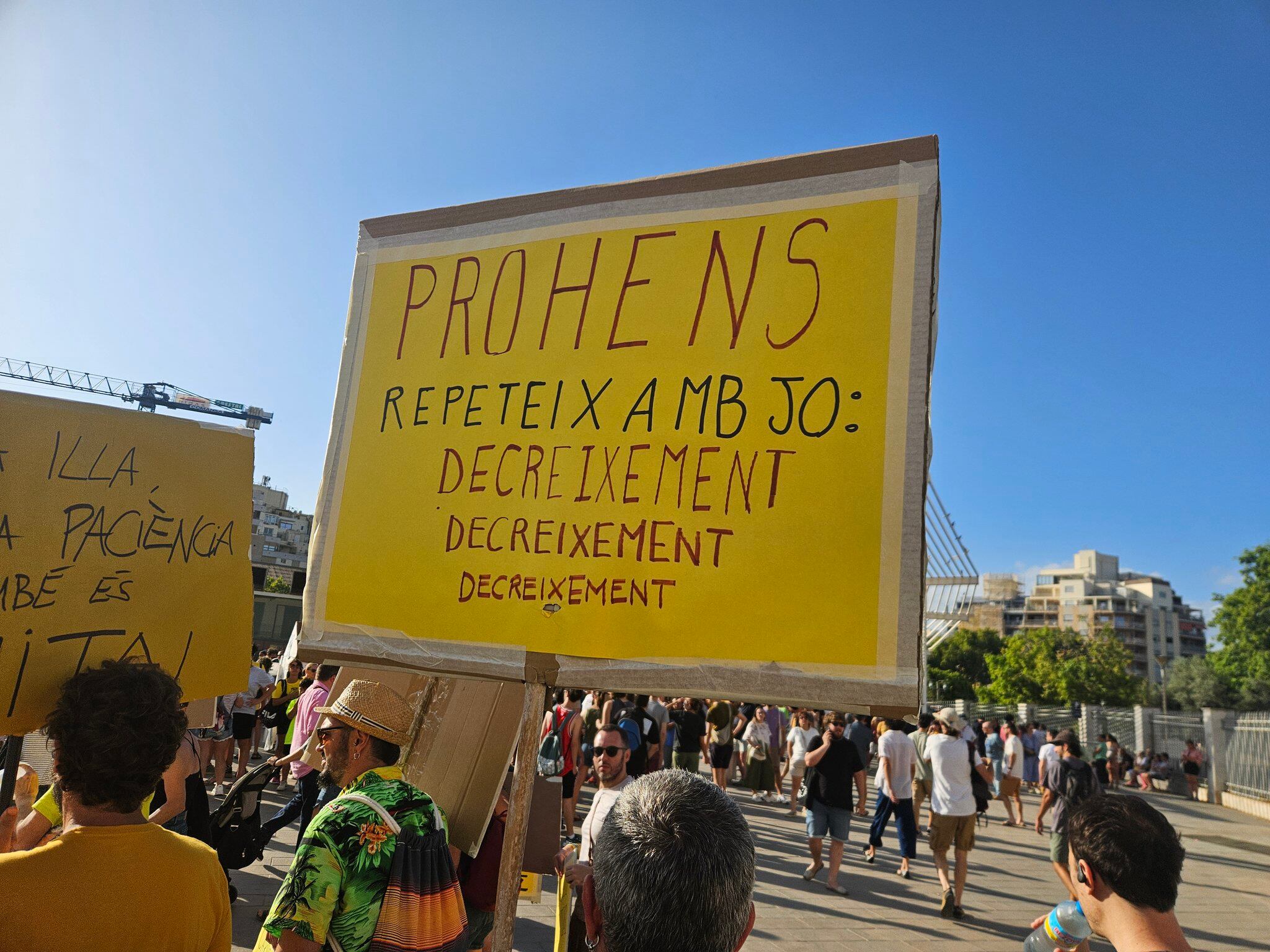 Más de veinte mil personas protestan en Palma contra la turistificación.