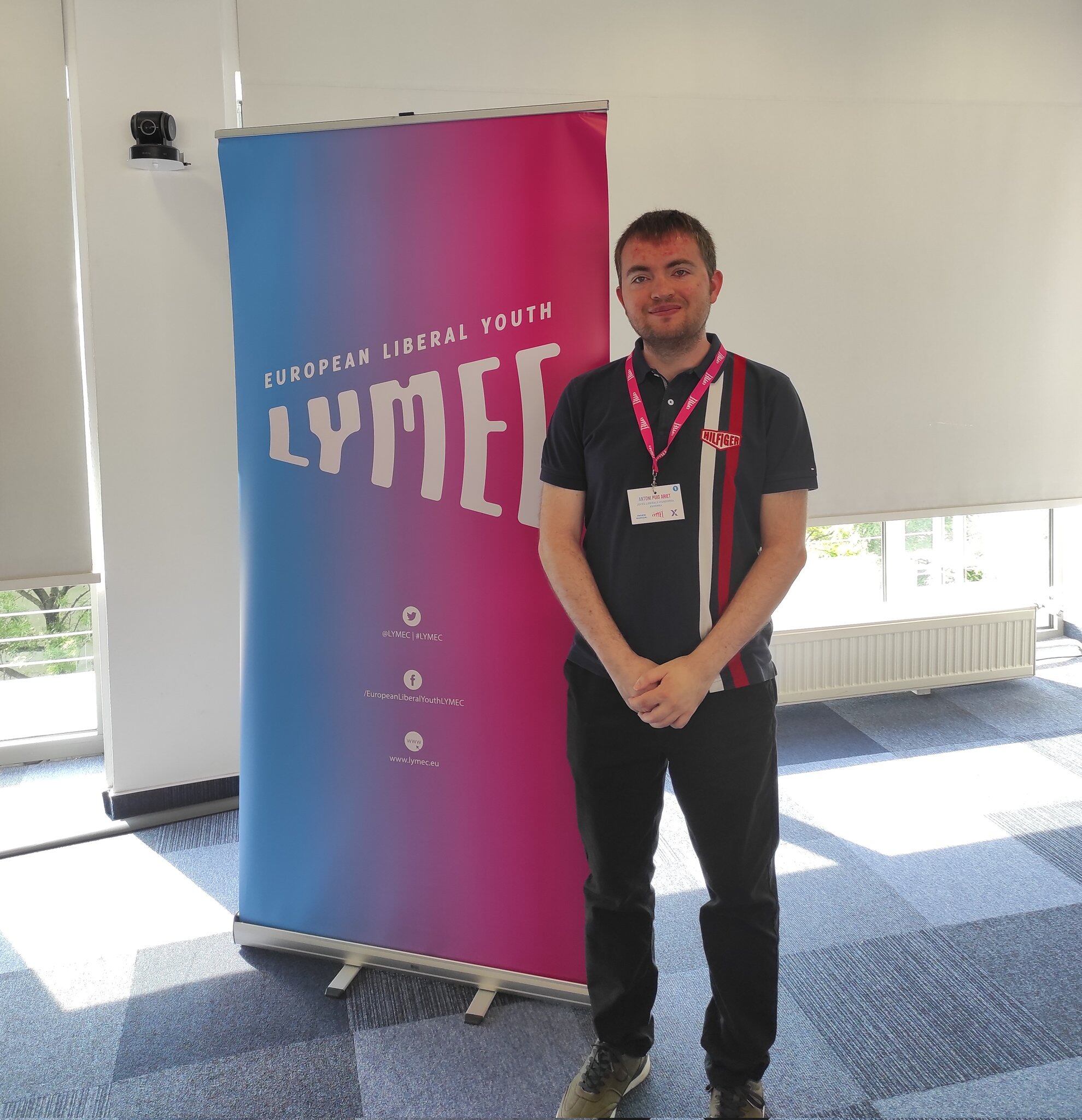 Toni Puig a la reunió de joves liberals europeus.