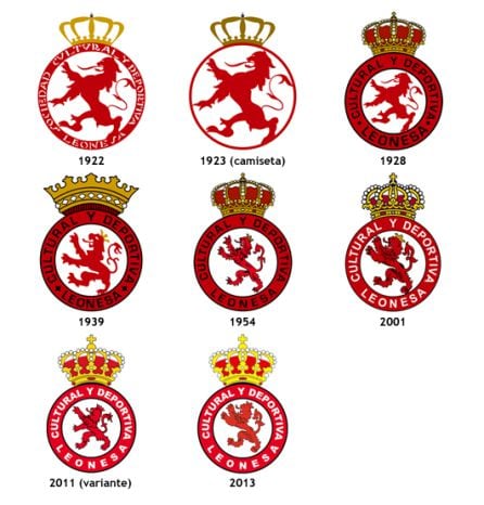 El escudo de la Cultural había sufrido antes varias modifiaciones