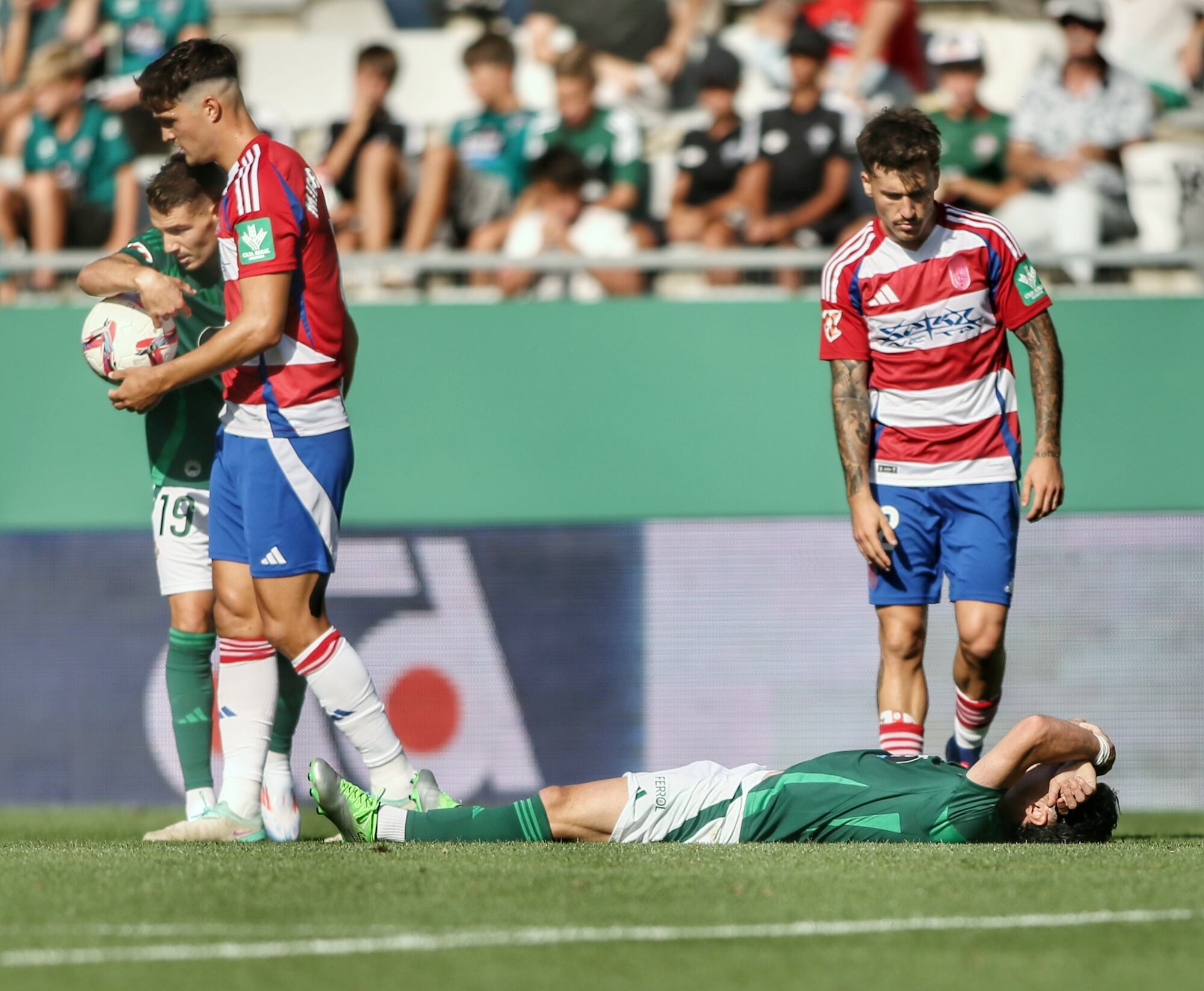 Imagen del Racing-Granada en A Malata (foto: Mero Barral / Cadena SER)