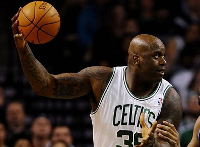 O&#039;Neal, durante un partido con los Celtics