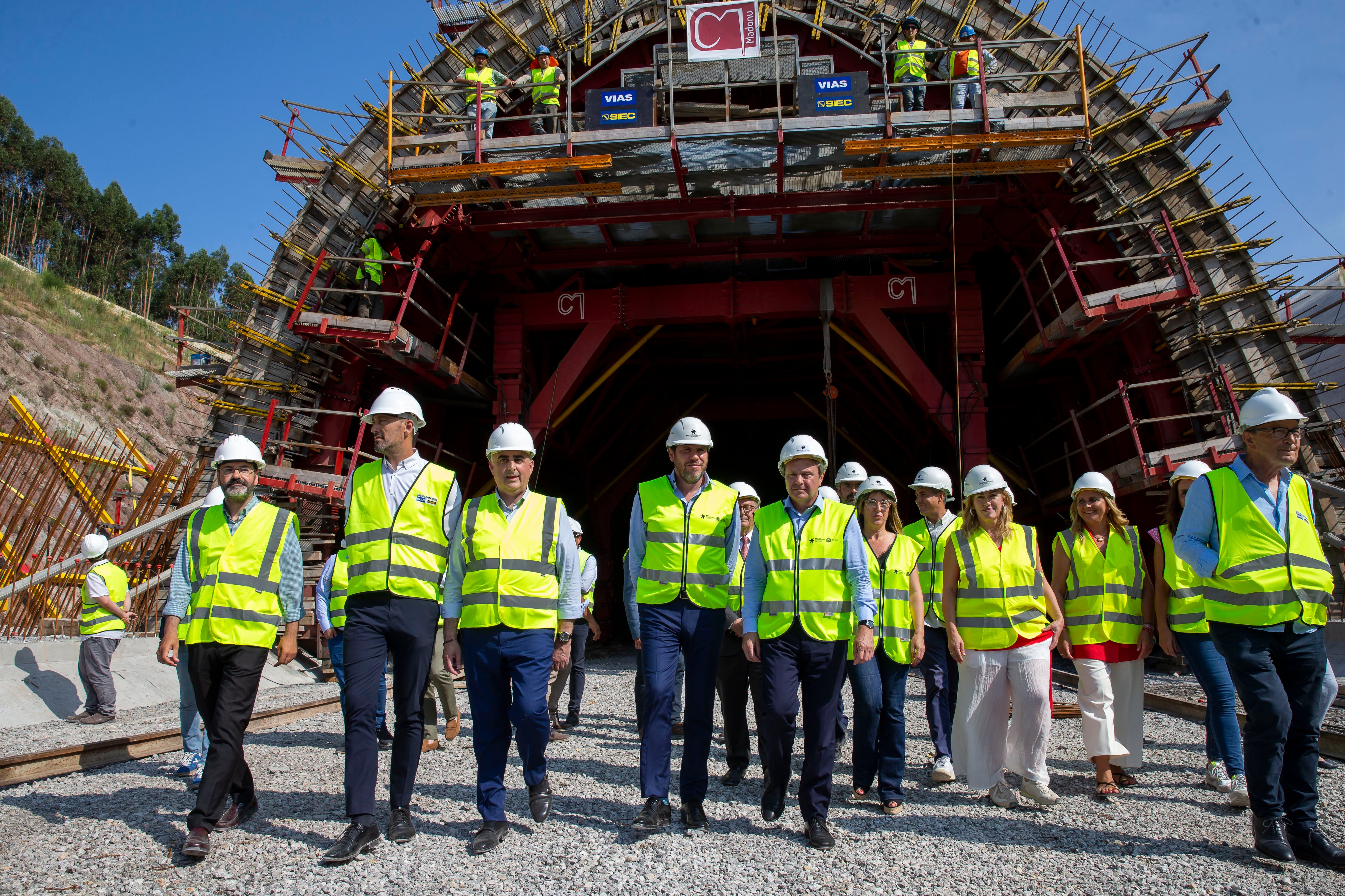 Visita a las obras del nudo de Torrelavega.