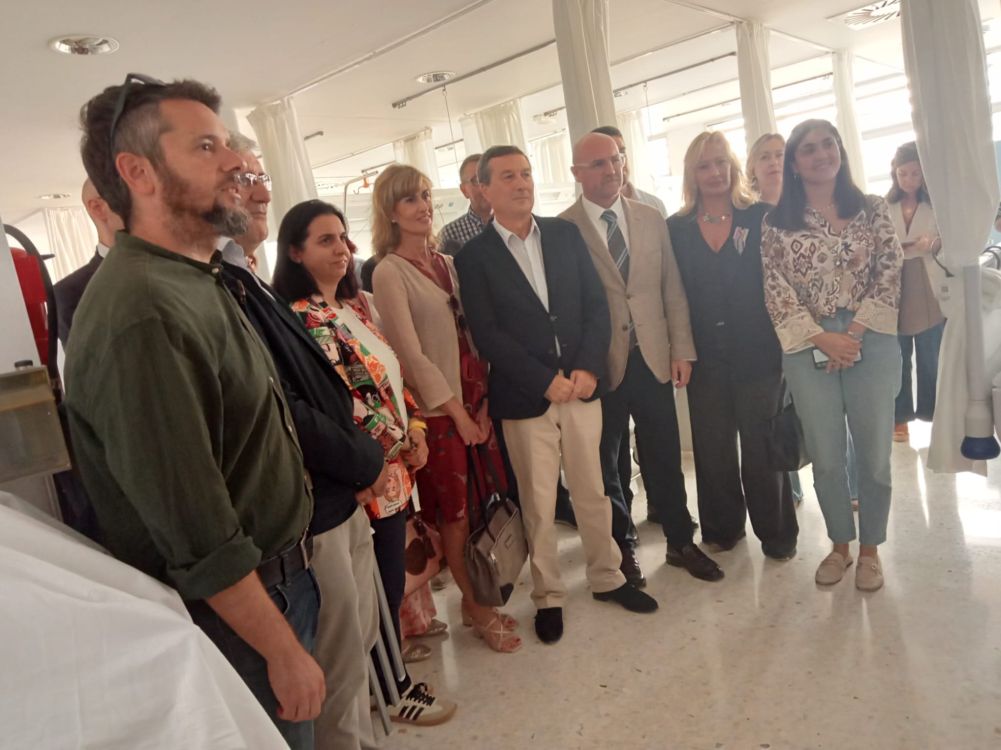 Momento de la visita del Conseller