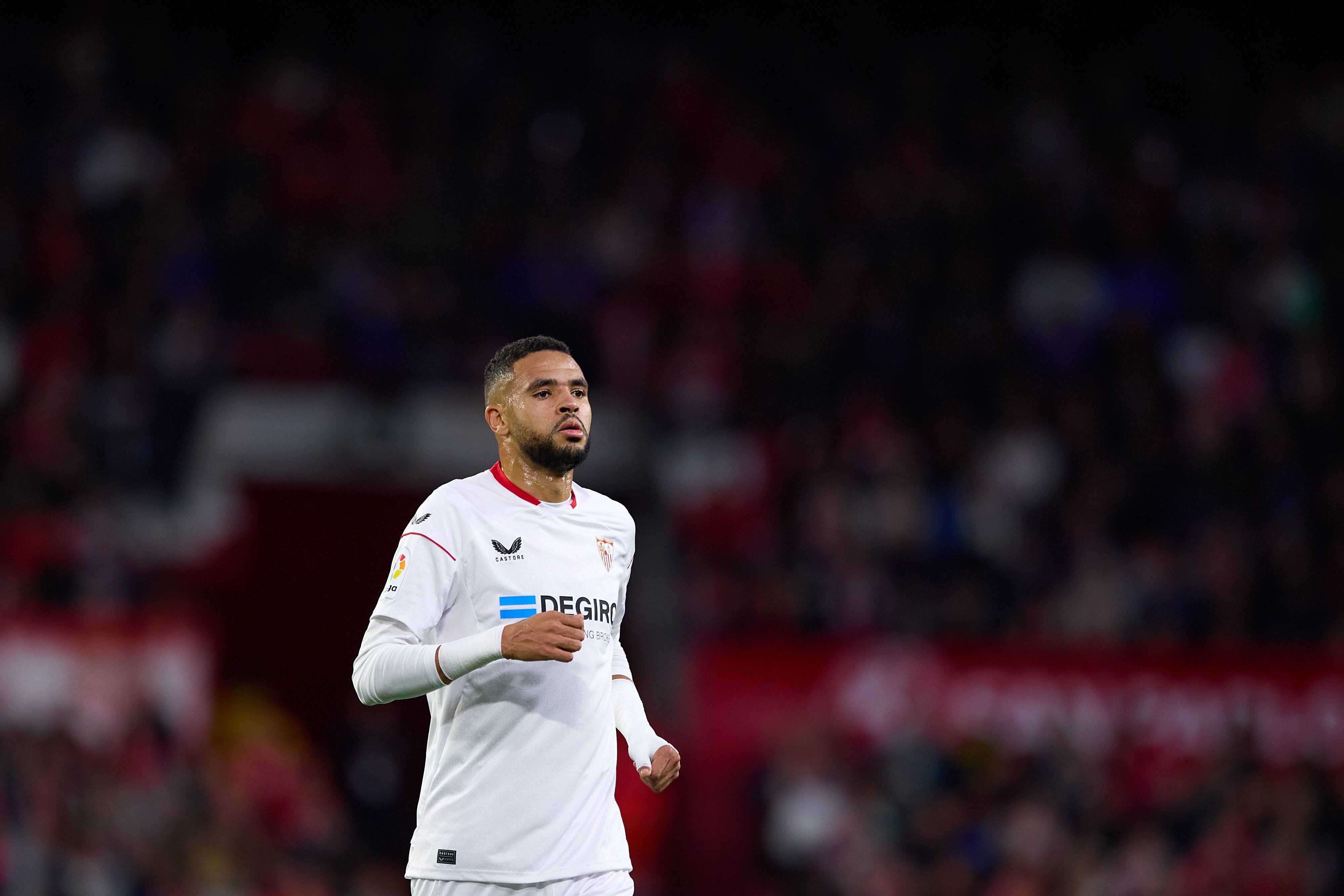 En-Nesyri, durante un partido del Sevilla.