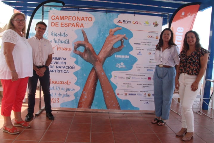 Presentación del Campeonato de España de Natación Artística en Lanzarote.