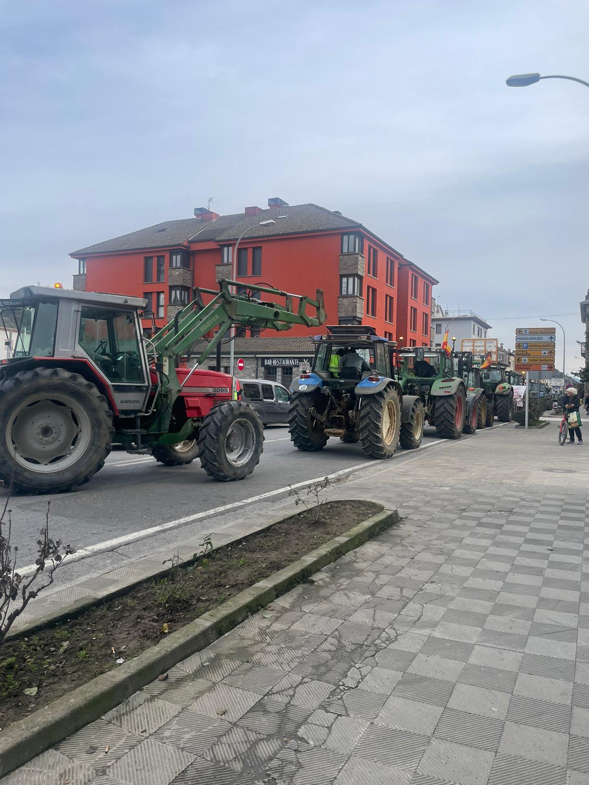 Los agricultores de Sobrarbe también se han sumado a las movilizaciones