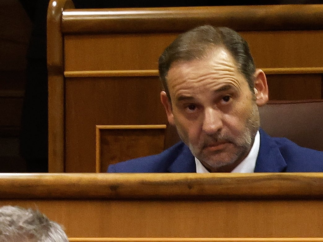 El exministro José Luis Ábalos, durante un pleno en el Congreso de los Diputados.