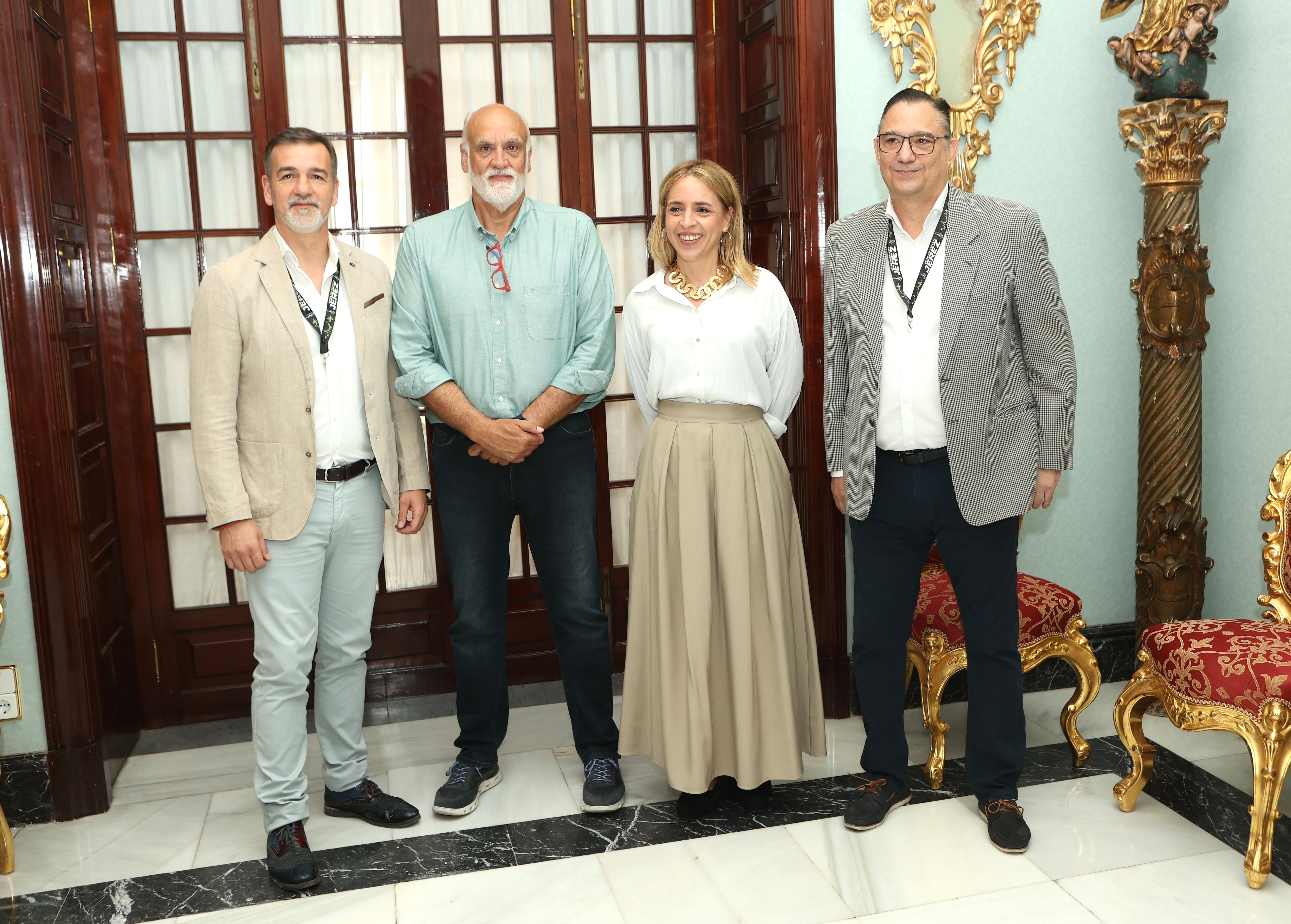 Reunión en Diputación con los responsables de Unión Baloncesto Jerez