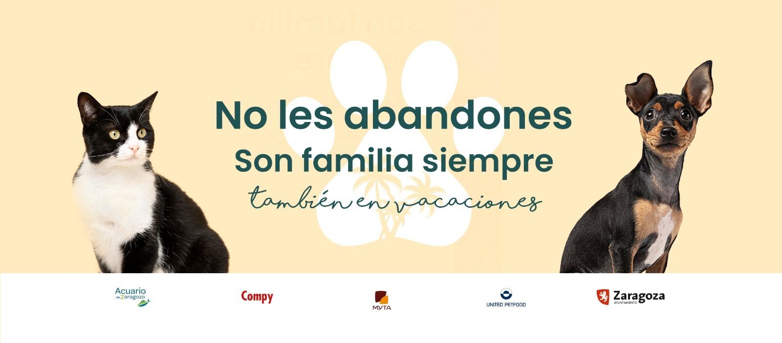 Campaña contra el abandono: &quot;No les abandones, son familia siempre, también en vacaciones&quot;