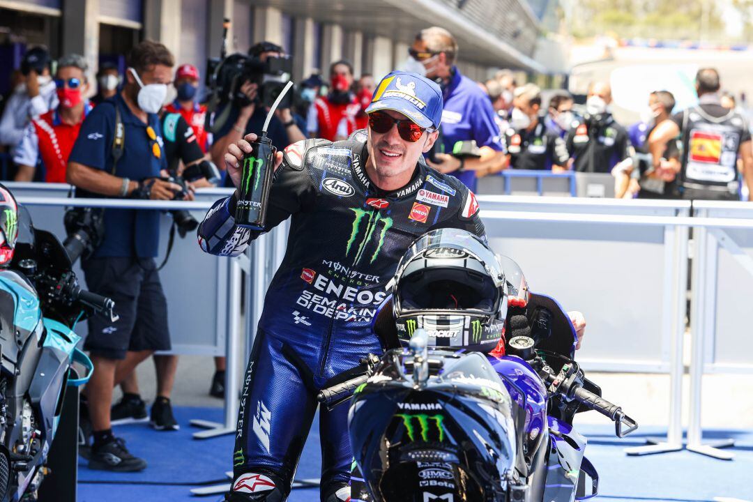 Maverick Viñales este sábado en el Circuito de Jerez