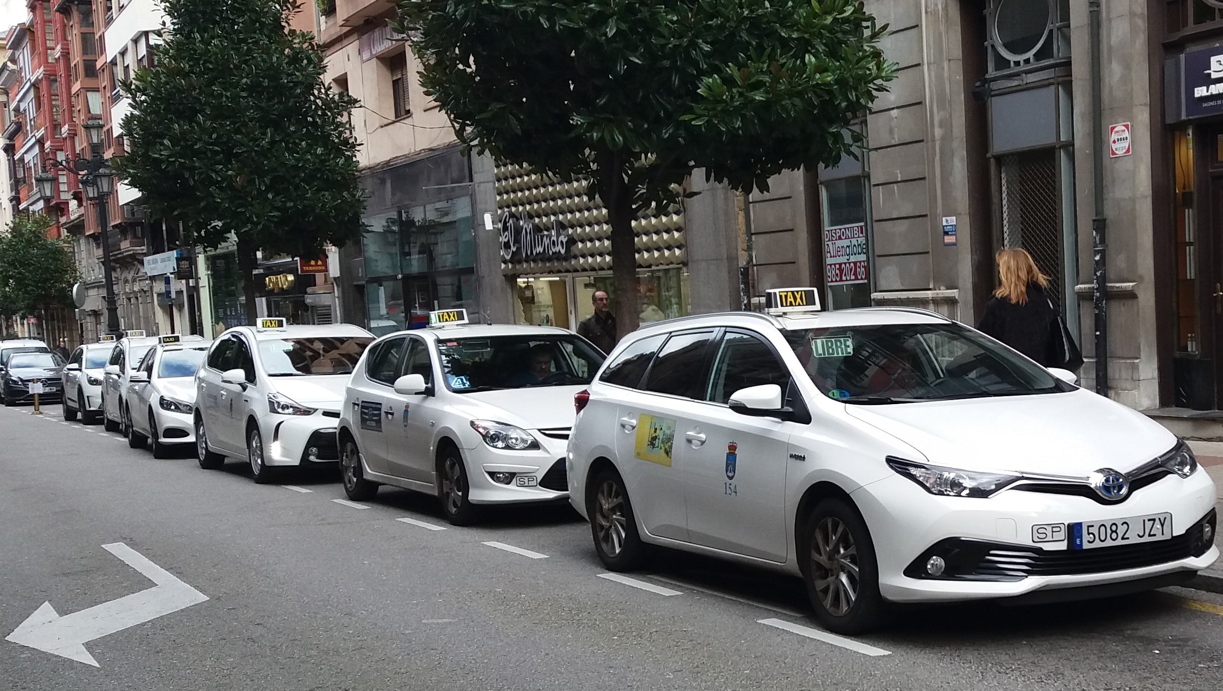 Parada de Taxis en Oviedo