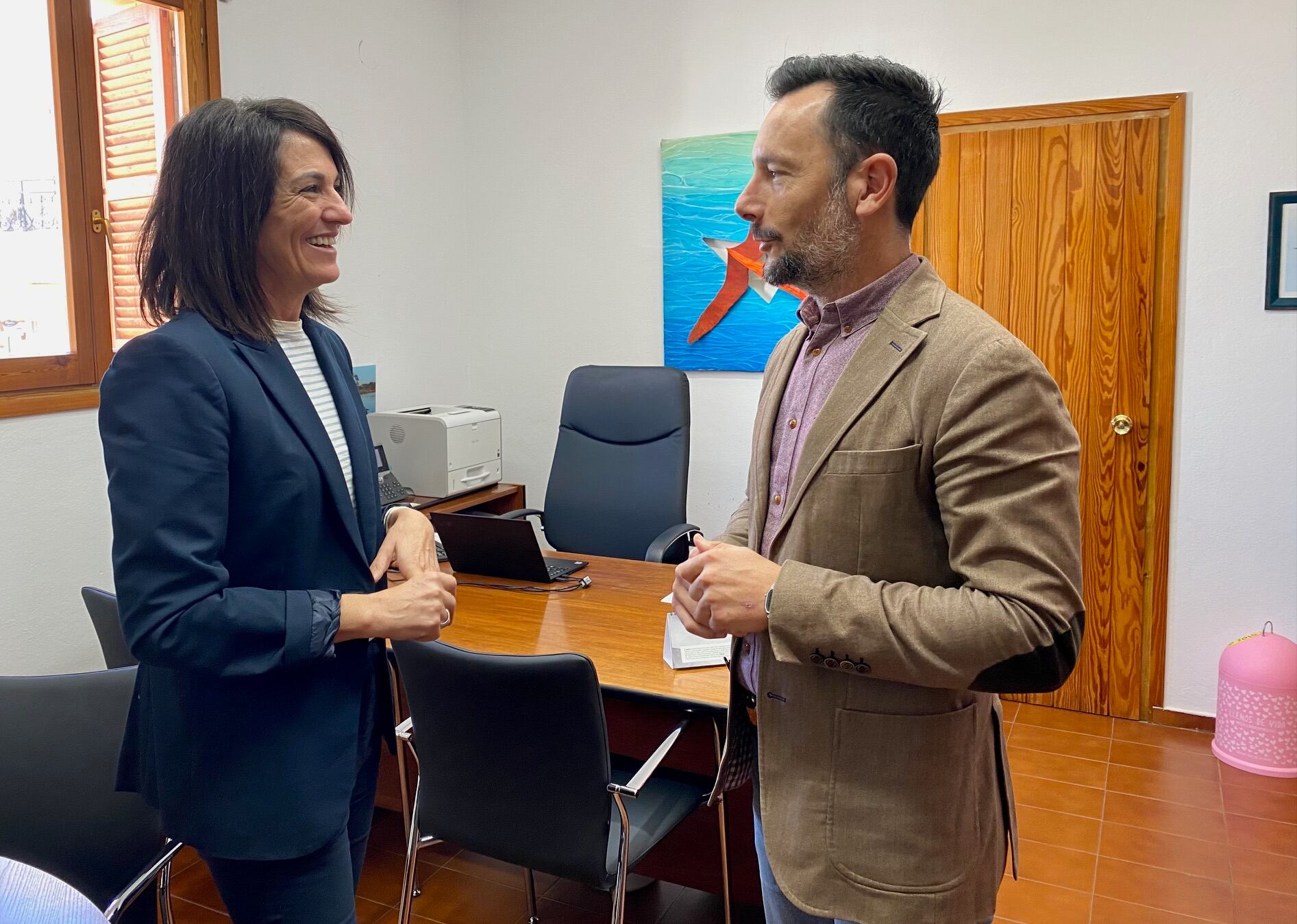 Ana Juan y Rafa Ruiz en el encuentro celebrado este lunes