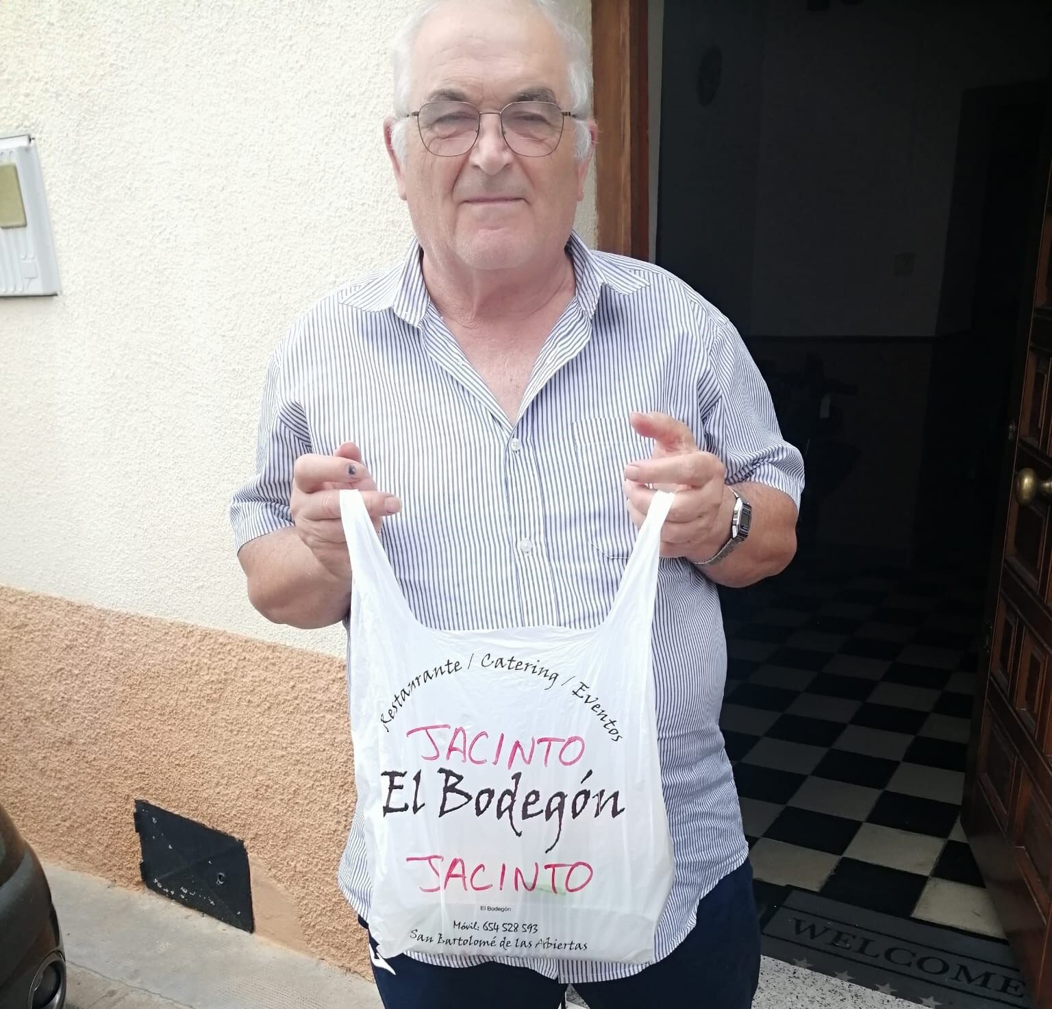 Uno los beneficiarios de la iniciativa del restaurante