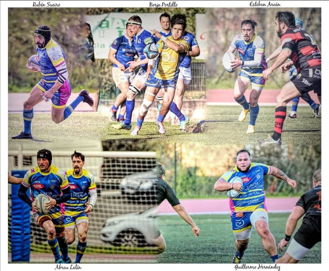 El Campus Ourense Rugby, renueva un año más cinco jugadores de la capital del Deza