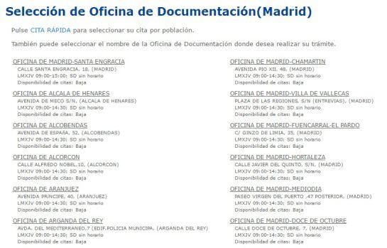 Estado de algunas de las comisarias que expiden DNI en la Comunidad de Madrid.