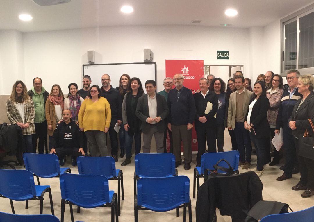 Francisco Reyes en la inauguración de la reforma del Centro Social de la Fundación Proyecto Don Bosco.