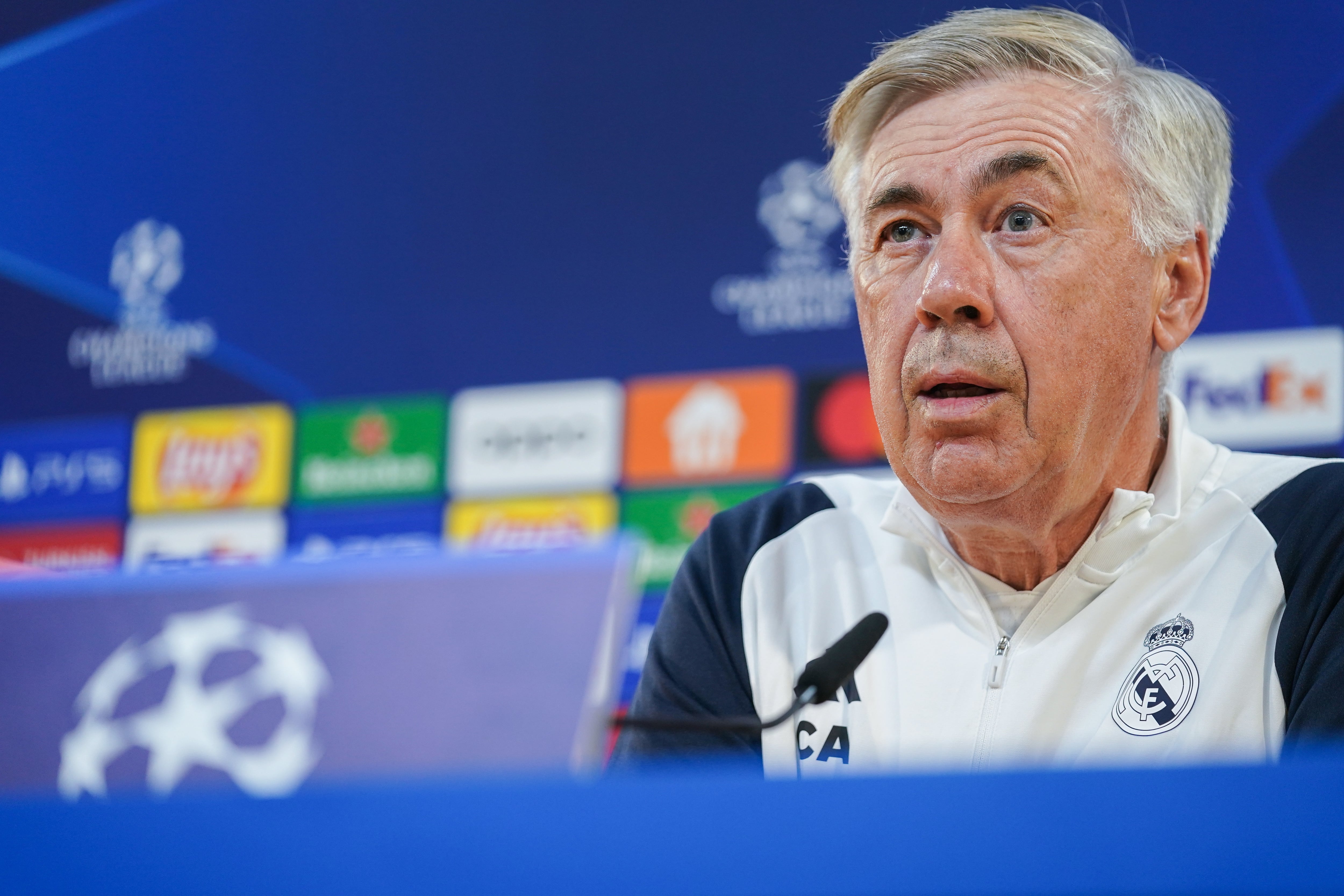 Carlo Ancelotti, en la previa del SC Braga - Real Madrid de Champions League