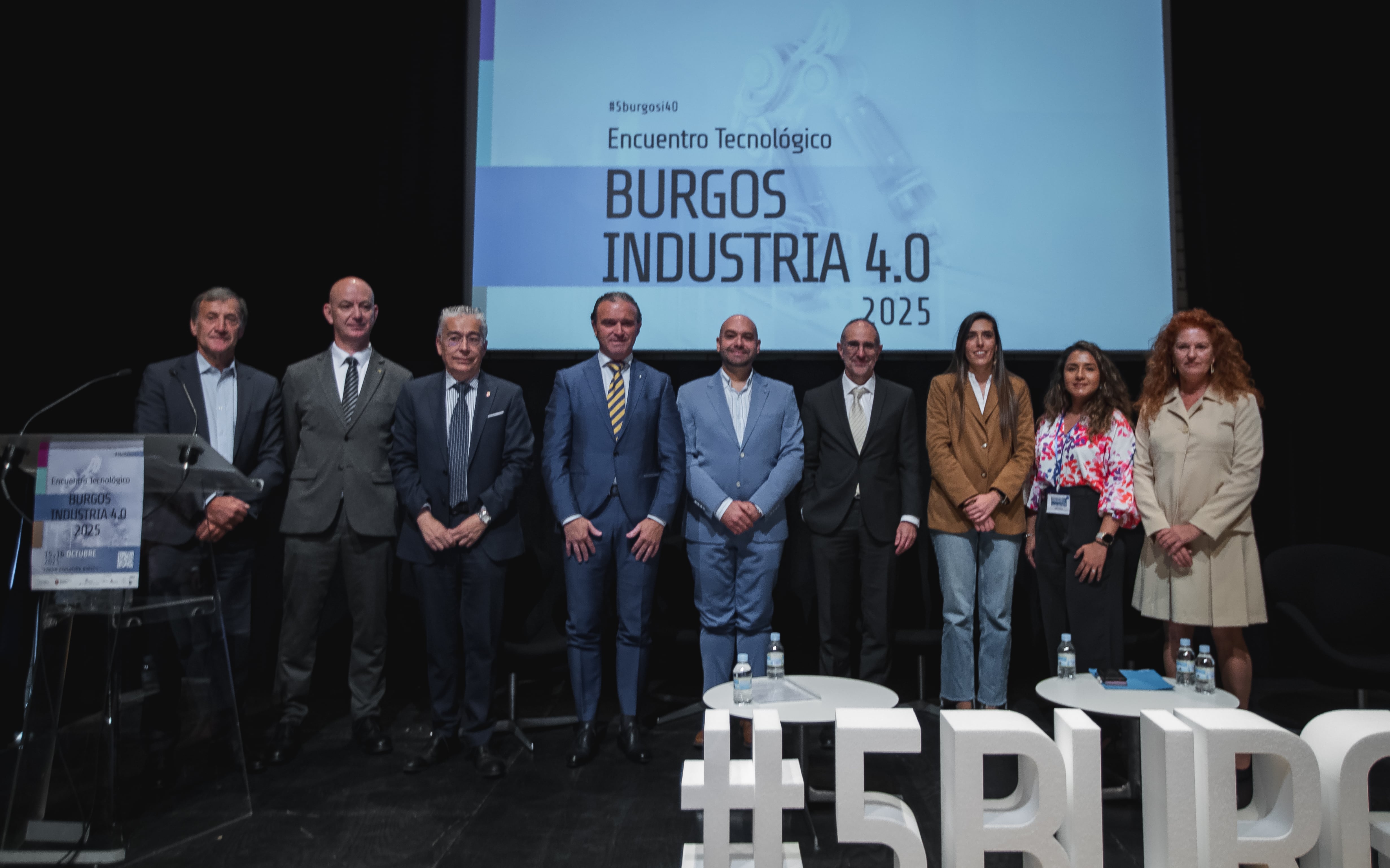 Representantes de los socios DIHBU en la inauguración del Encuentro de Innovación tecnológica de Burgos
