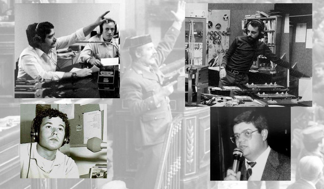 (Superior de dreta a esquerra) Josep Ma Martí i Martí i Enric Tricaz (Inferior de dreta a esquerra) 