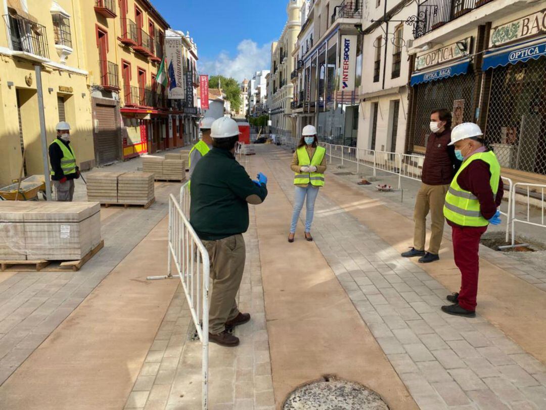 Este martes se reiniciaban las actuaciones en la calle Virgen de la Paz