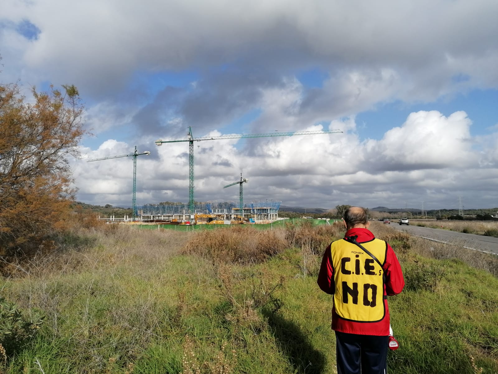 Opositor a la construcción del CIE en Algeciras