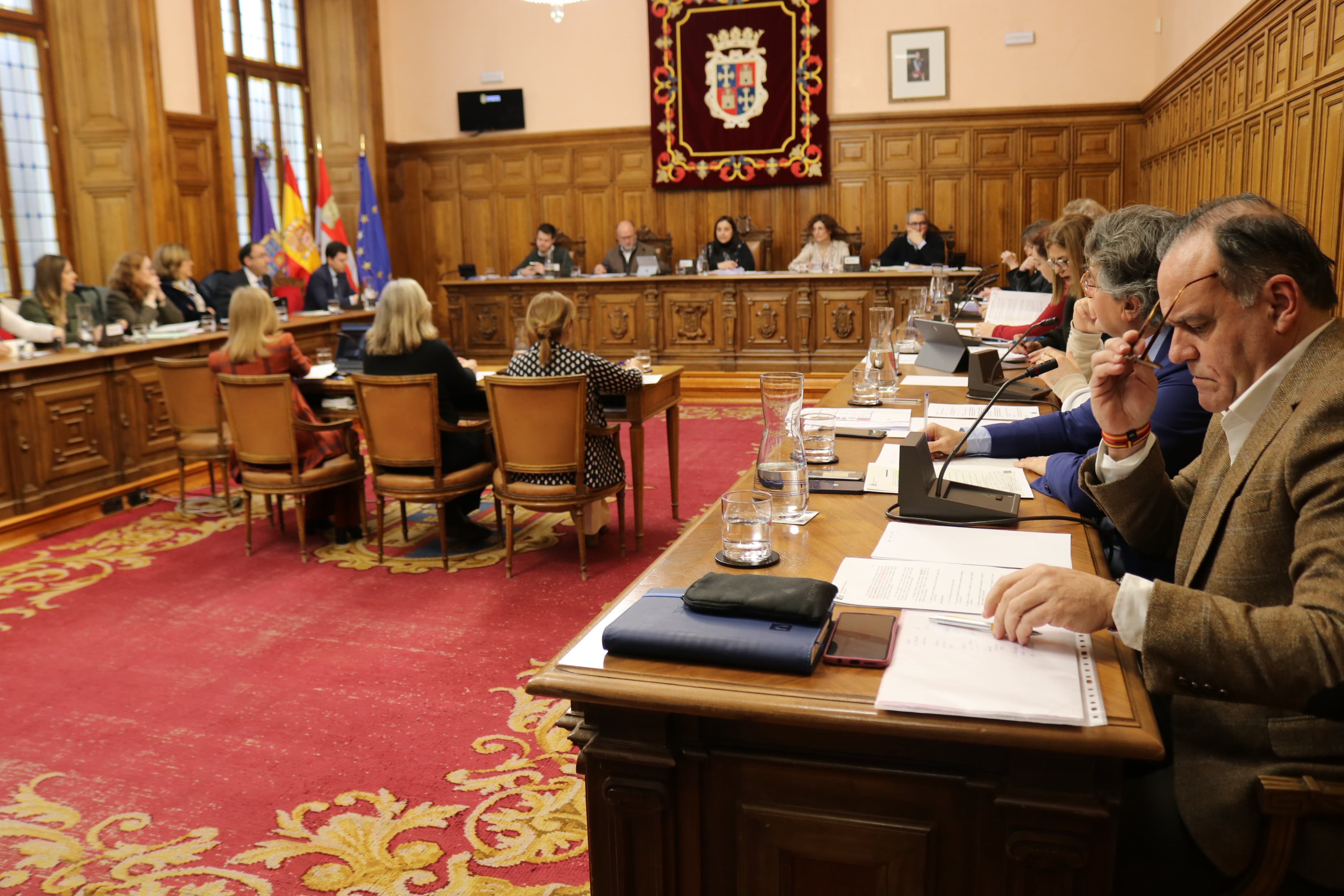 Pleno ordinario del Ayuntamiento de Palencia de febrero