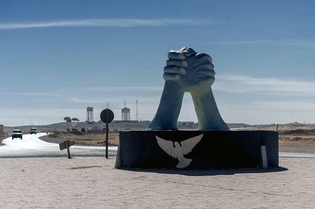 Escultura en los campamentos refugiados saharauis de Tinduf